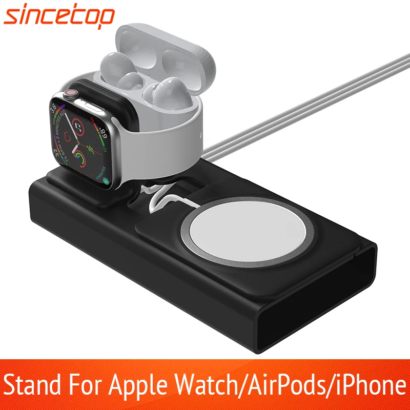3 in 1 Aluminium Phone Charging Stand for Magsafe Magnetic Wireless Charger Holder For iPhone 16 15 14 13 12/Apple Watch/Airpods