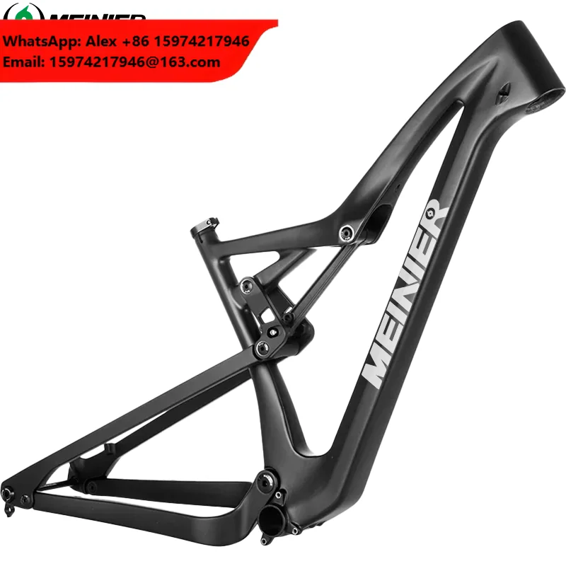 Full Suspension Frame 29 Inch Carbon Fiber Adjustable Travel XC Mountain Bike Frame 29er