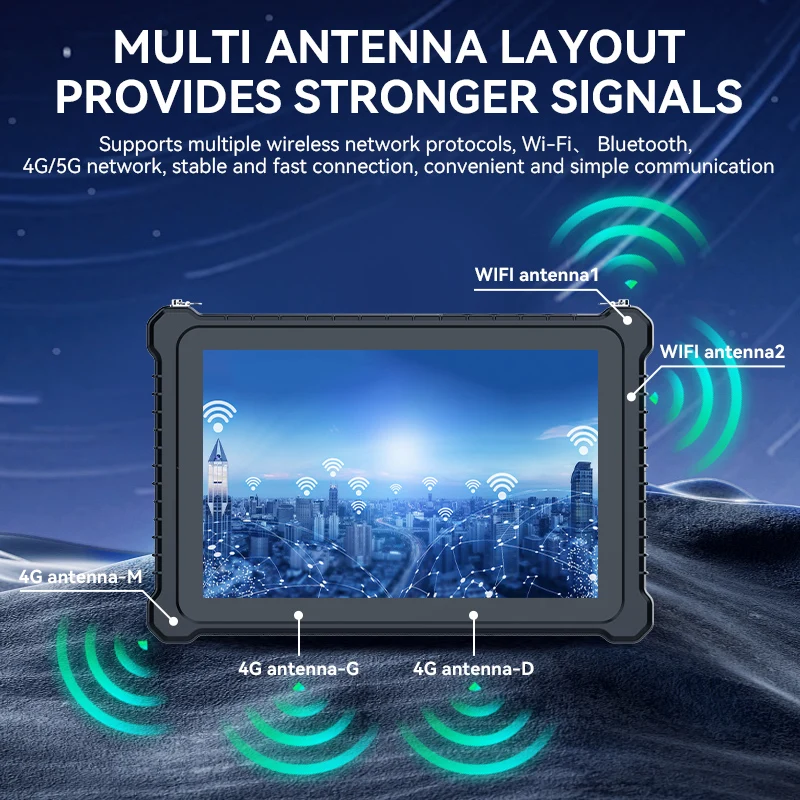 Y6-I10A Industrial Waterproof Tablet PC Windows 10 IoT Processor 8/16GB RAM 128/256GB Storage New Rugged Tablet for Heavy Use