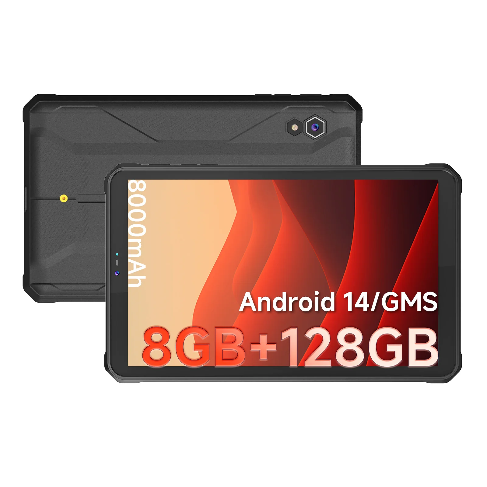 ONERugged T1 8-inch IP68 Waterproof ATEX Zone Android 14 4G Outdoor Rugged Tablet Pc with MIL-STD-810H