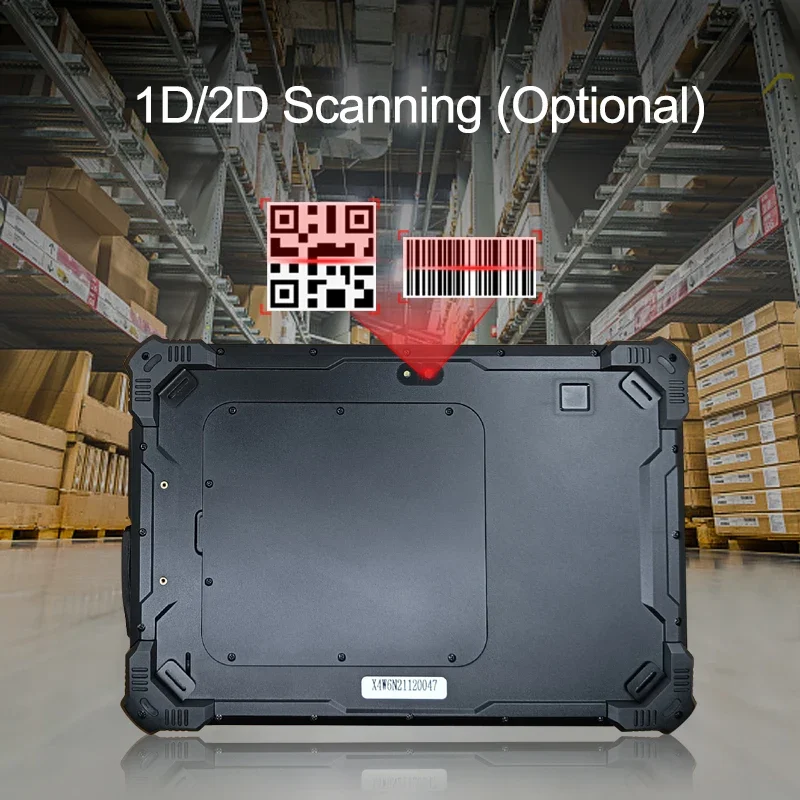 NEW 10.1inch Win 10 6+128GB 1920x1200 12000mAh Win 10 Waterproof  Rugged Tablet Industrial Touch Panel Pc With Barcode Scanner