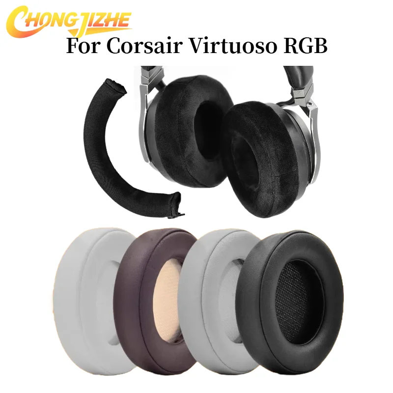 Replacement Earpads Memory Foam Ear Cushion Cover With buckle For Corsair Virtuoso RGB Gaming Headset Earmuffs Ear Pads