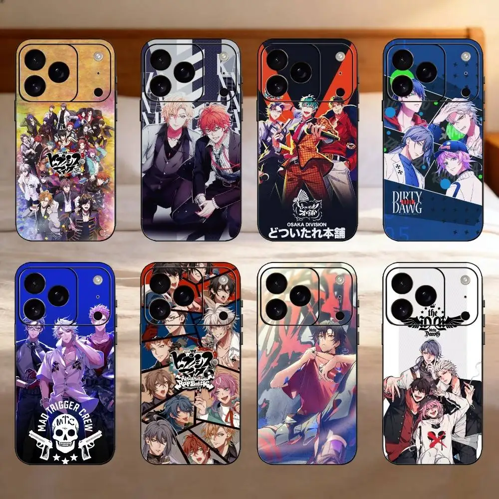H-Hypnosis Mic Phone Case For iPhone 17,16,15,14,13,12,11 Plus,Pro,Max,Mini Silicone black Soft Cover