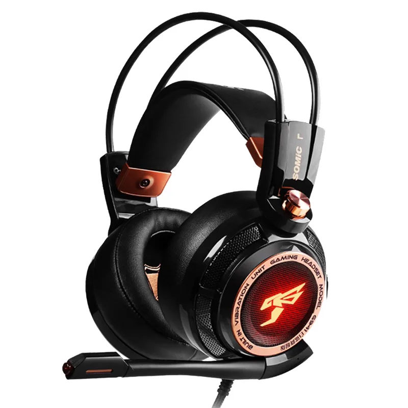 Somic G941 ANC Stereo Over-Ear Gaming Headset Wired Gaming Headphone With MIC USB LED Light Active Noise Cancellation