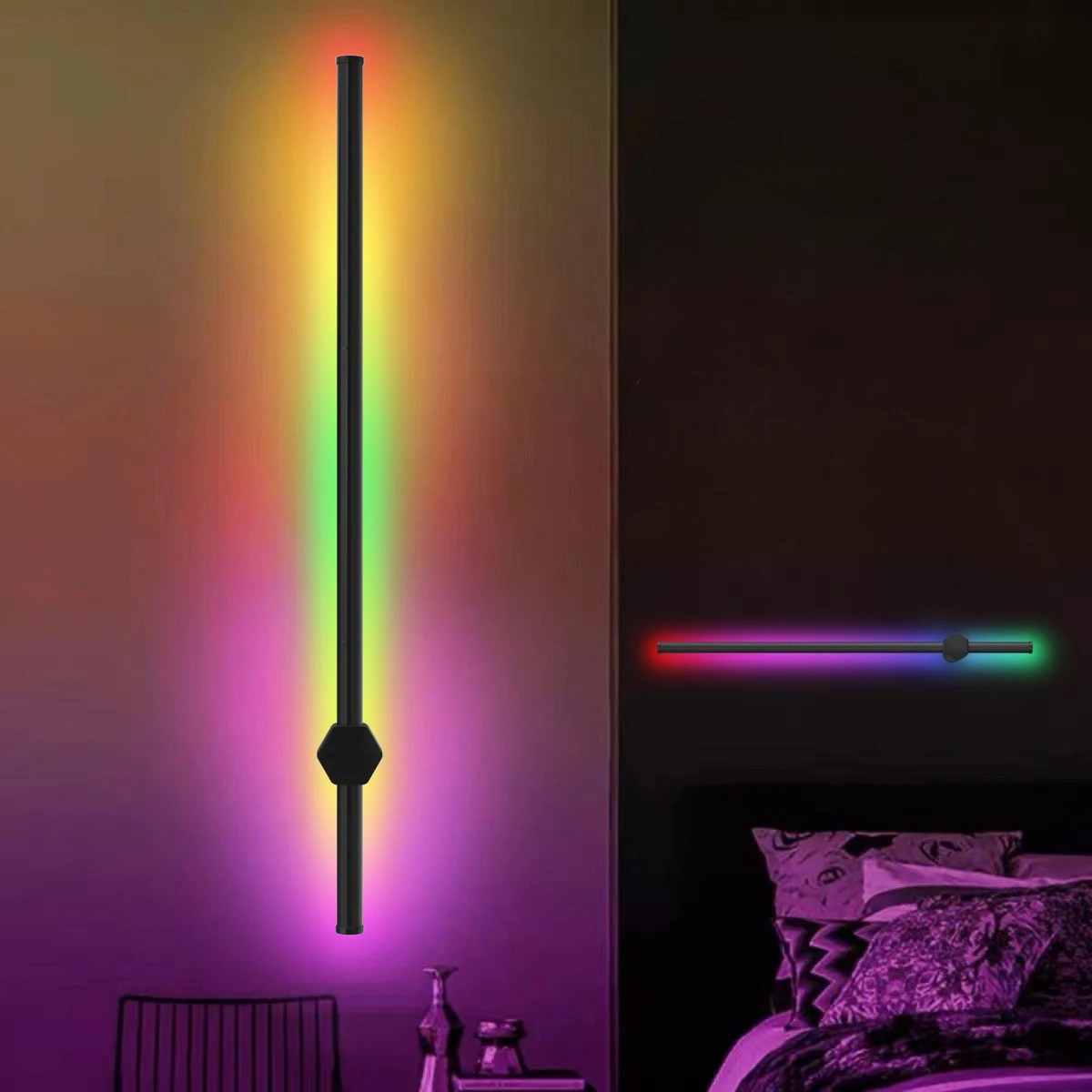New DIY Wall Light RGBIC Colorful CCT Illumination Graffiti WIFI Bluetooth Gaming Atmosphere Light Wall Atmosphere Lamp