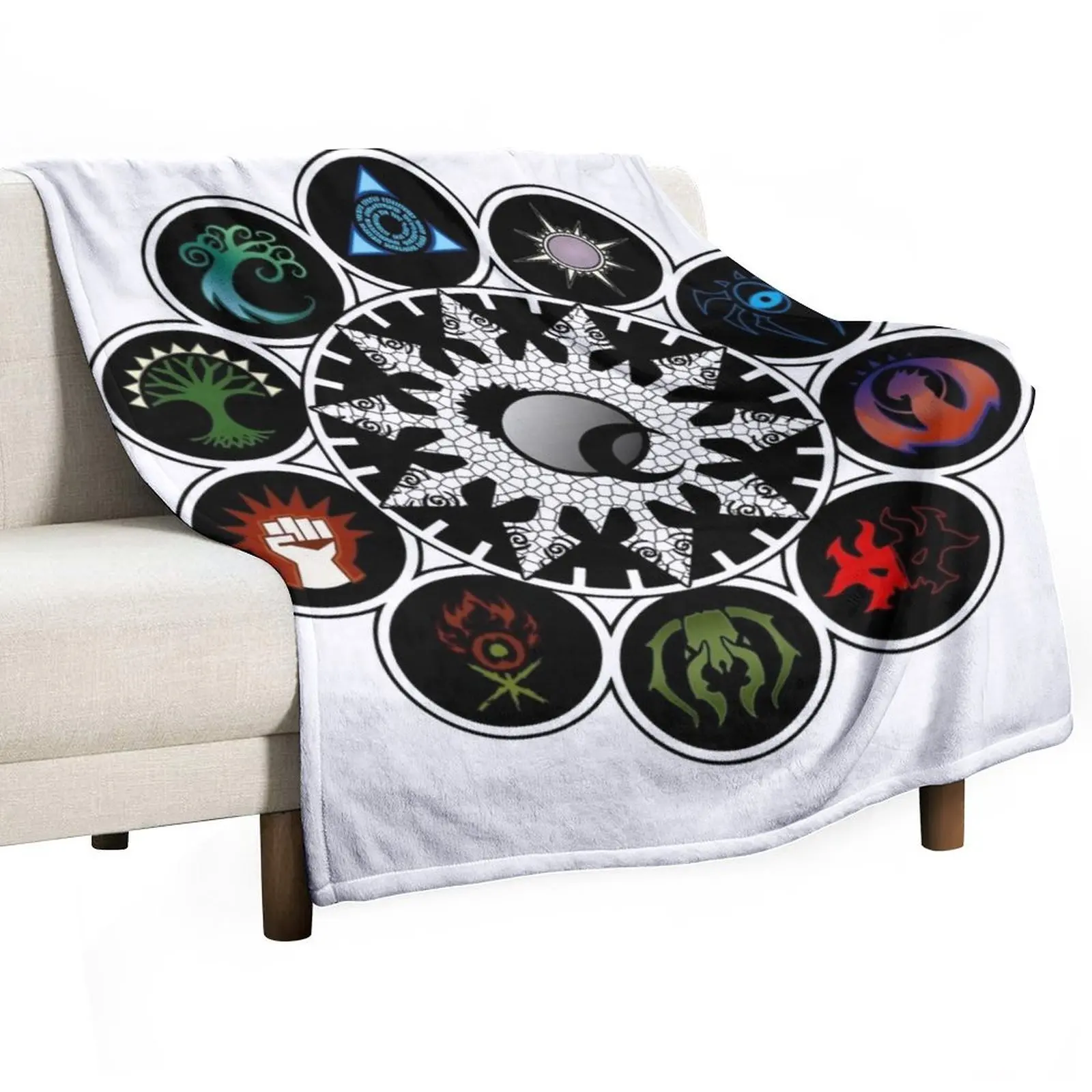 Tablet of the Guilds Throw Blanket For Decorative Sofa Cute Plaid Hair Soft Big Fashion Sofas heavy to sleep Blankets
