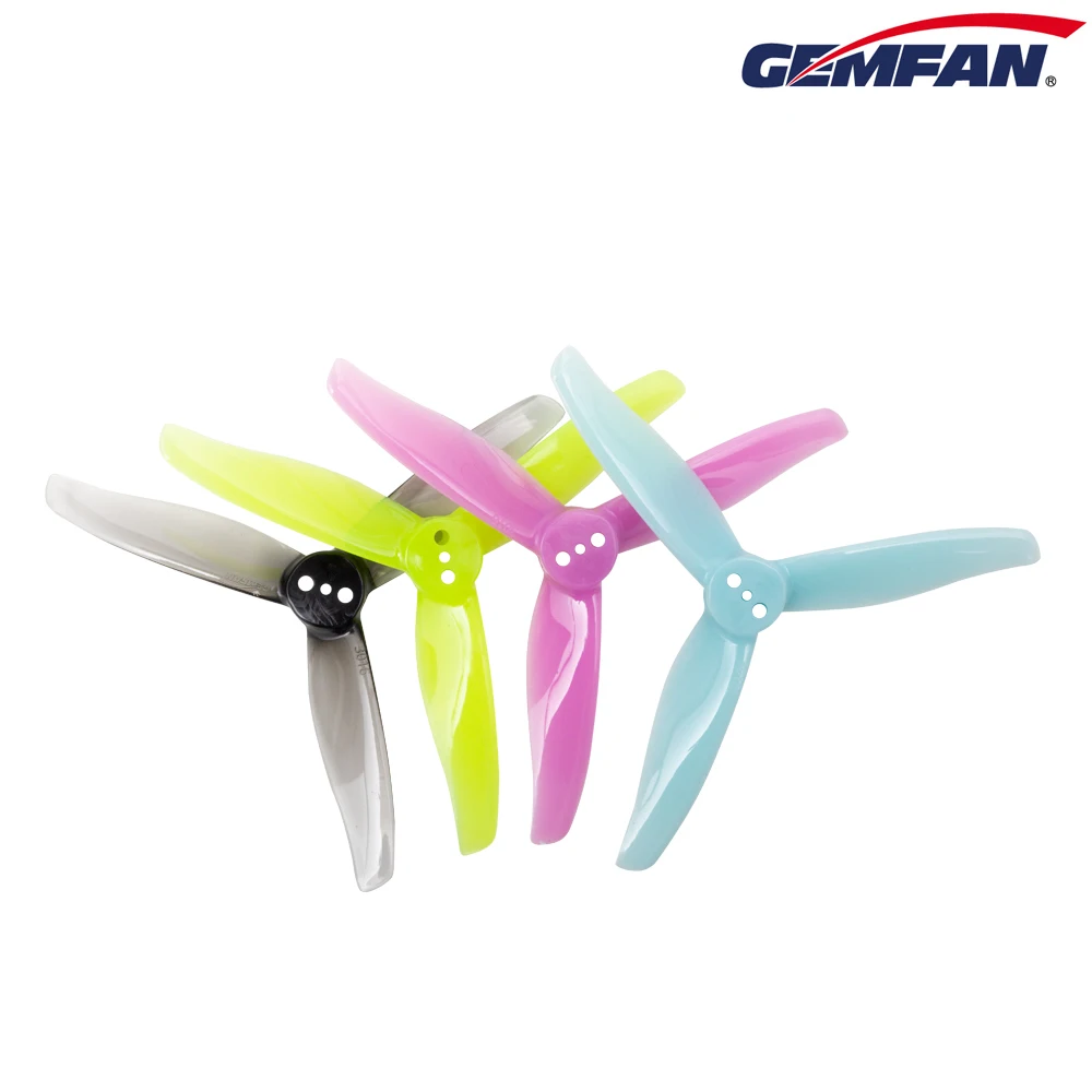 2Pairs/4pcs Gemfan 3016 Propeller 1.5m 2mm Hole 3 inch 3-Blade CW CCW FPV Propeller Mini Props For 3inch FPV Racing Drone