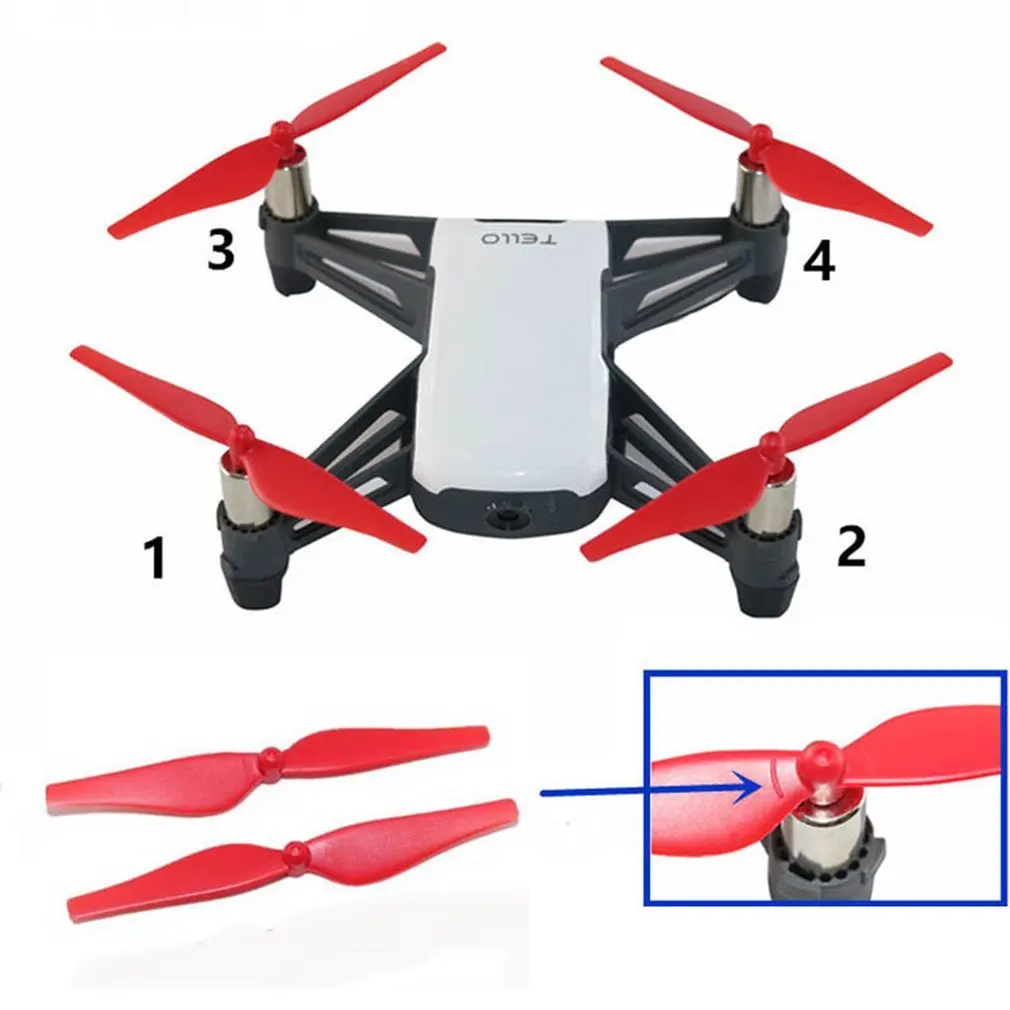 4PCS Low-Noise Propeller CCW/CW Props Quick Release for DJI Tello Drone Plane Mini Quadcopter Replacement Spare Part Accessories