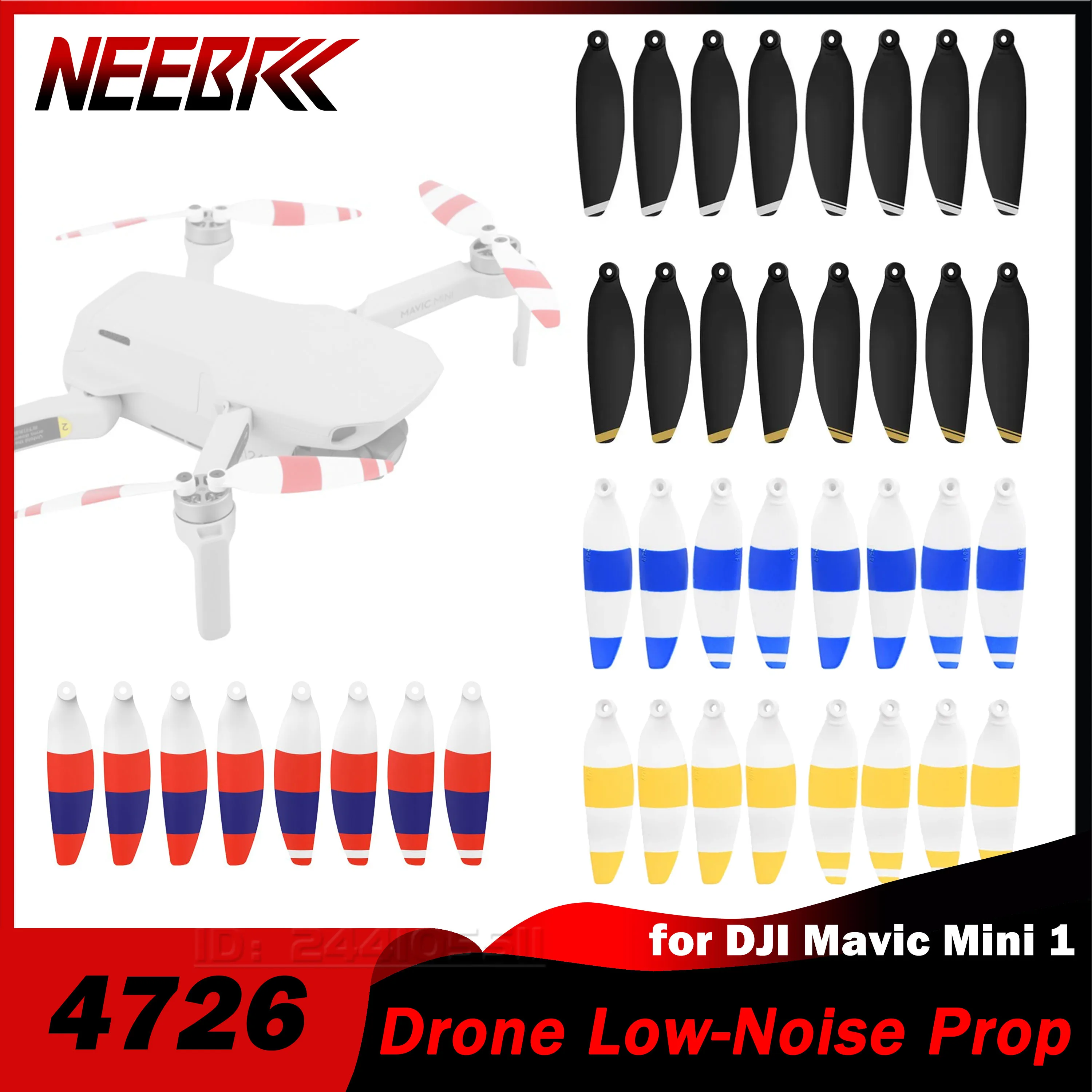 8pcs 4726 Drone Propeller Low-Noise Props Blade for DJI Mavic Mini 1 RC Racing Quadcopter Replacement Spare Parts Accessories