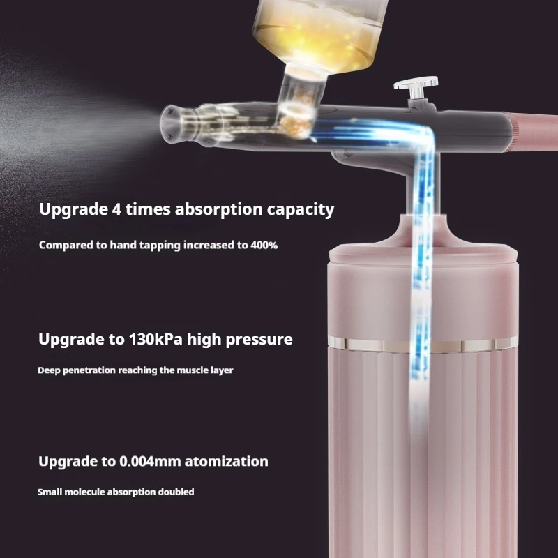 Portable High-Pressure Nano Atomizer Home Facial Spray Beauty Device