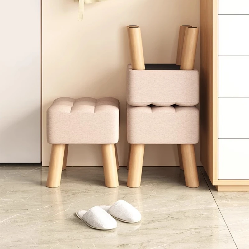 *Foot Stool Chair Shoe Changing Hallway Accessories Pads Entryway Bar Portable Designer Furniture For Home Decor Minimalist Desk