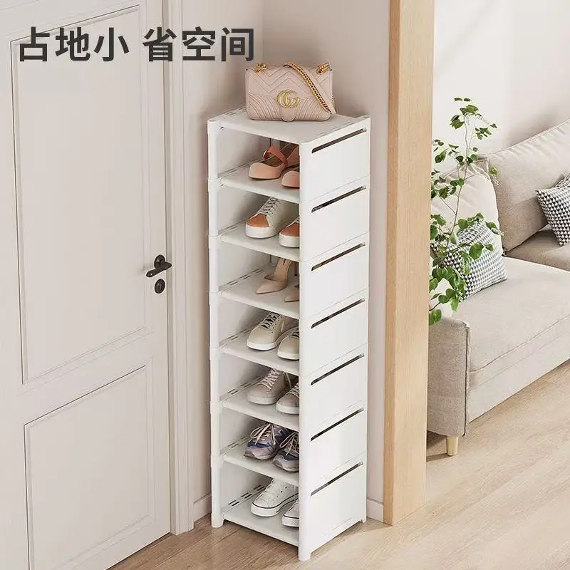 4-8 Layer Portable Shoe Cabinet with Non-Woven Fabric Cover - Easy Assemble Storage Rack for Home Entryway, Closet Organizer
