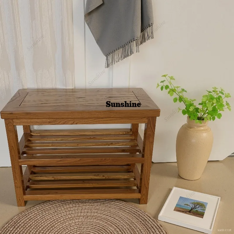 Shoe Wood Ottomans Minimalist Modern Relaxing Low Living Room Portable Stackable Foot Stool Storage Muebles Unique Furniture