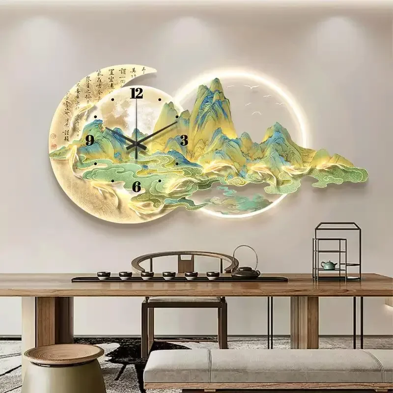Aesthetic Luxury Unique Wall Clock Office Led Light Living Room Digital Clock Wall Bedroom Modern Horloge Murale Home Decoration