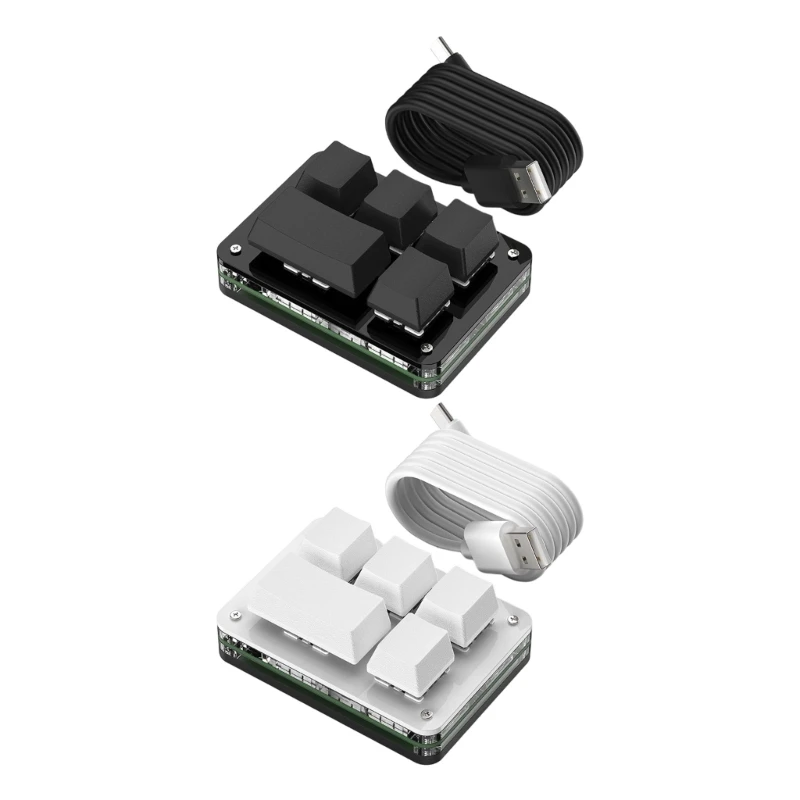 E65E Light Effect Mechanical Keypad with USB Input for Daily Office Editing Control