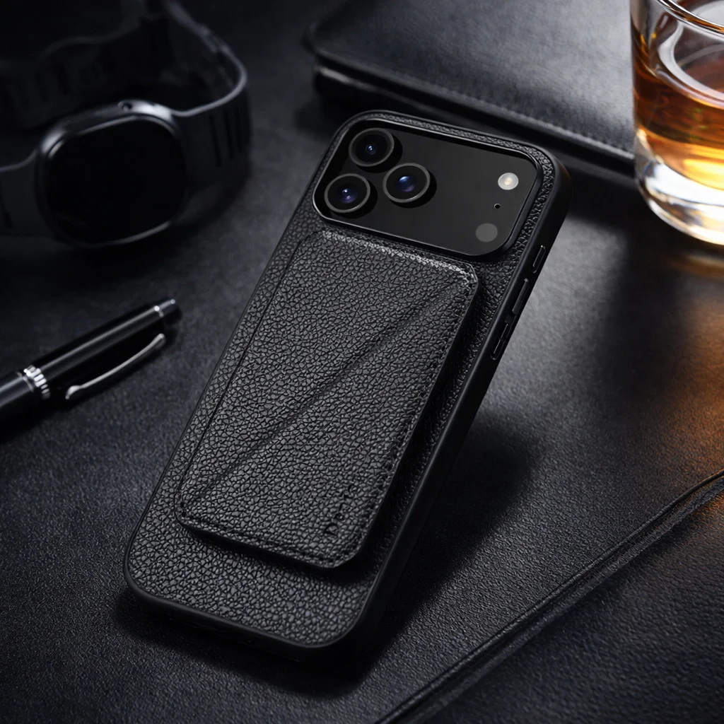 Luxury Litchi Pattern Leather Case Compatible with iPhone 17 16 15 14 13 12  Pro Max Magnetic Wireless Charge RFID Wallet Cover