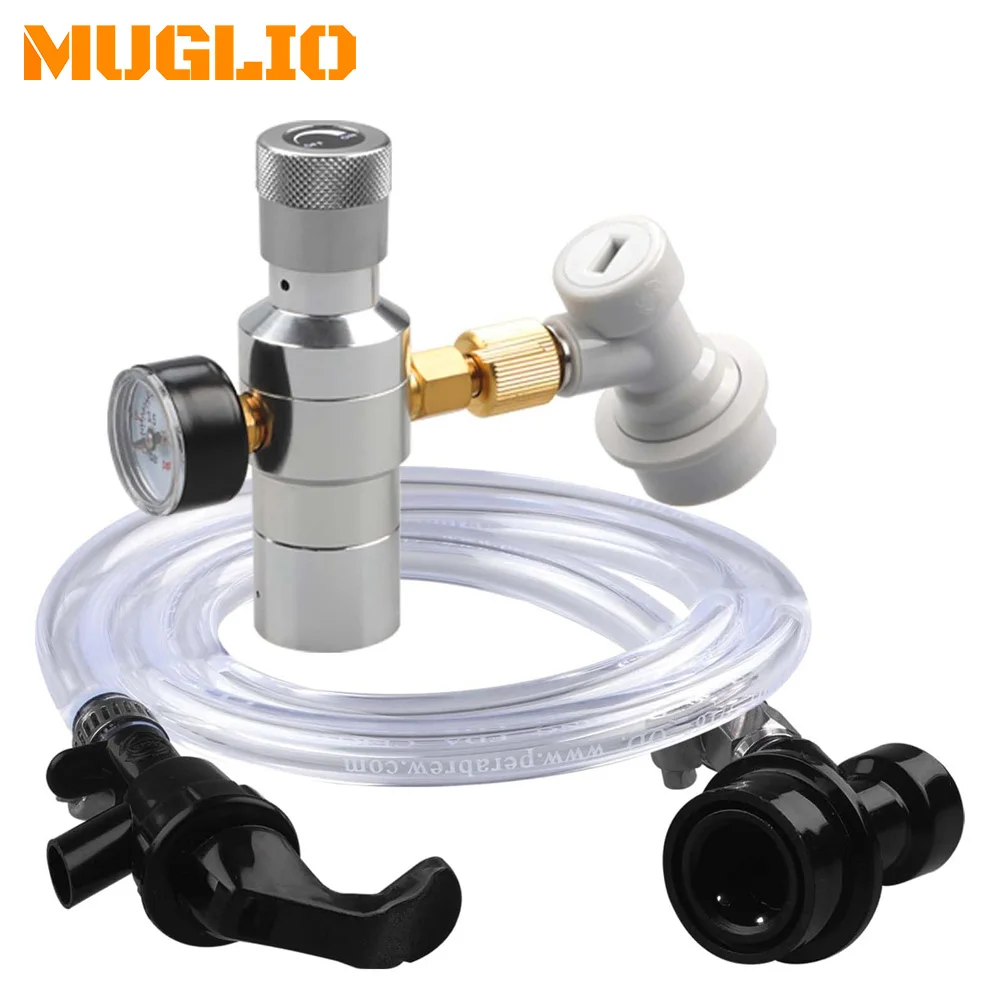 Mini Keg CO2 Charger 0-30 PSI with 3/8