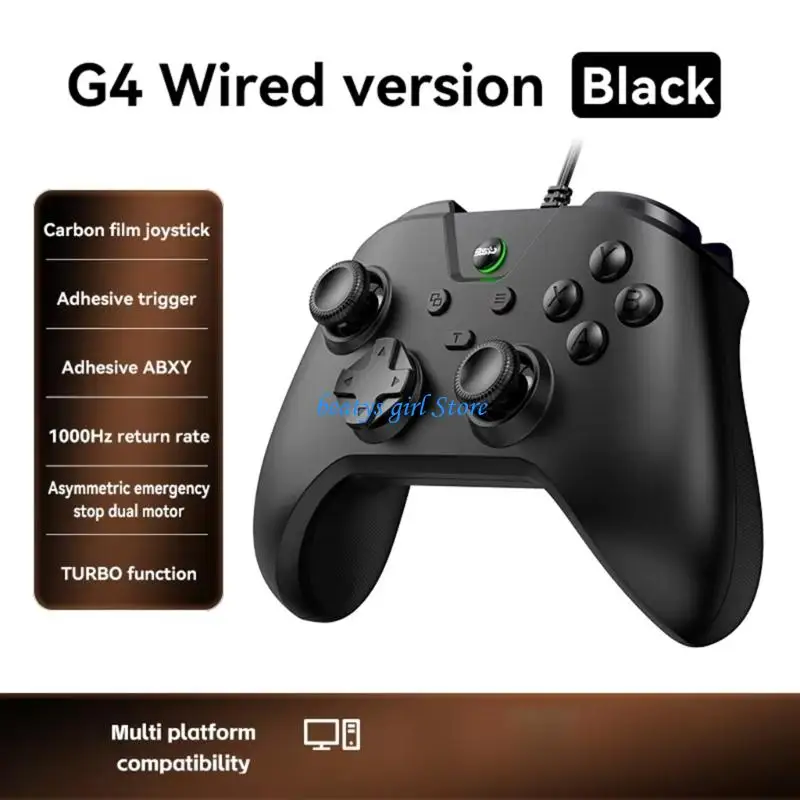 C7AB Wire Video Game Controller Support Multi Platform Featuring Comfortable Grip And LED Lighting Effects Gaming Accessory