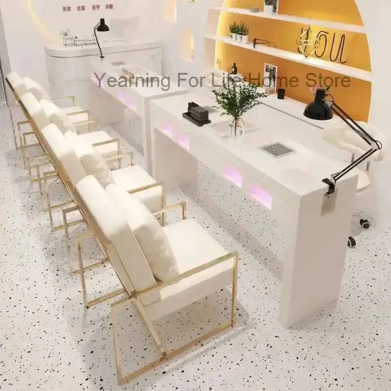 Ash Nordic Nail Show Cute Tables Ergonomic Funky Makeup Designer Nail Tables Minimalist Comfortable Tisch Commercial Furniture