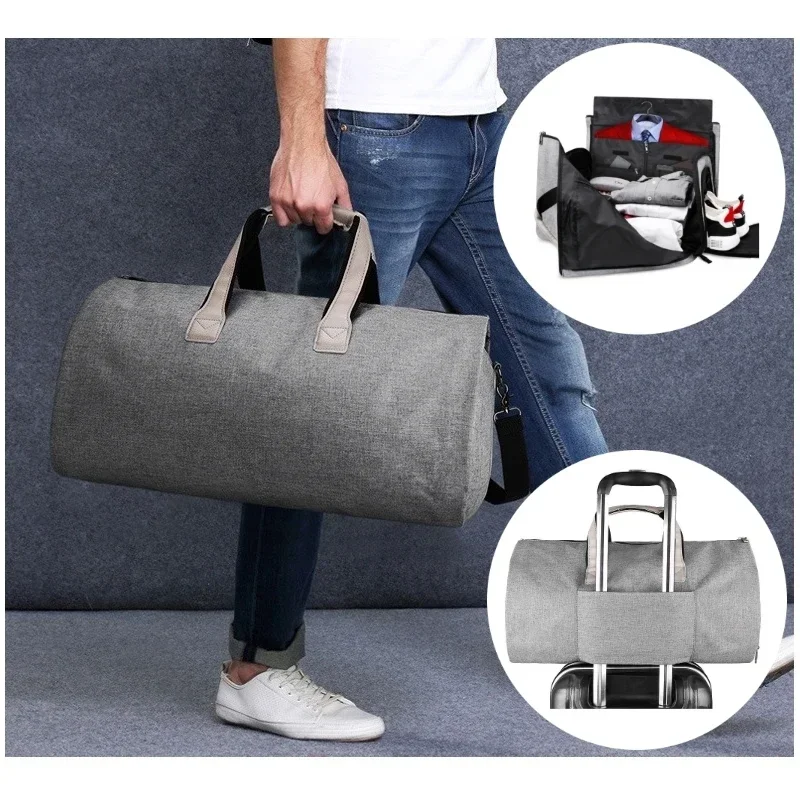 Multifunction Suit Storage Travel Bag with Shoe Compartment Large Capacity Luggage Handbag Waterproof Travel Organizer Tote Bag