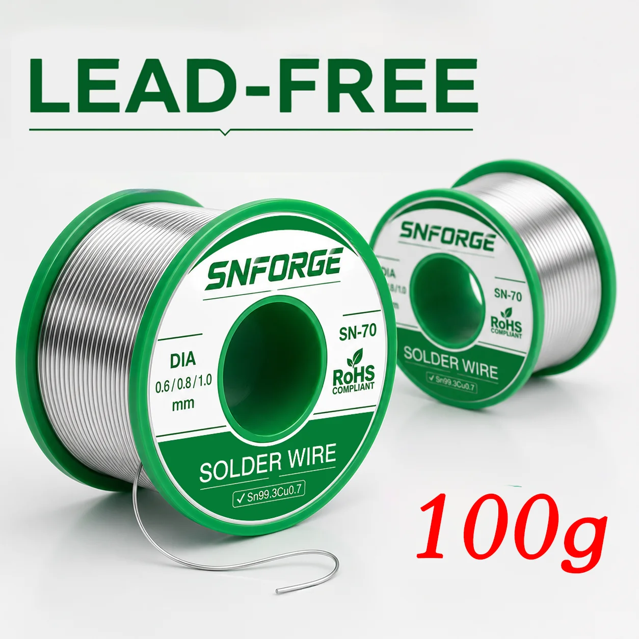 Lead-Free 99.3% Tin Sn99.3Cu0.7 Soldering Tin Wire Welding Wires Melt Rosin Core Solder Roll No-clean Flux For Electronic Repair