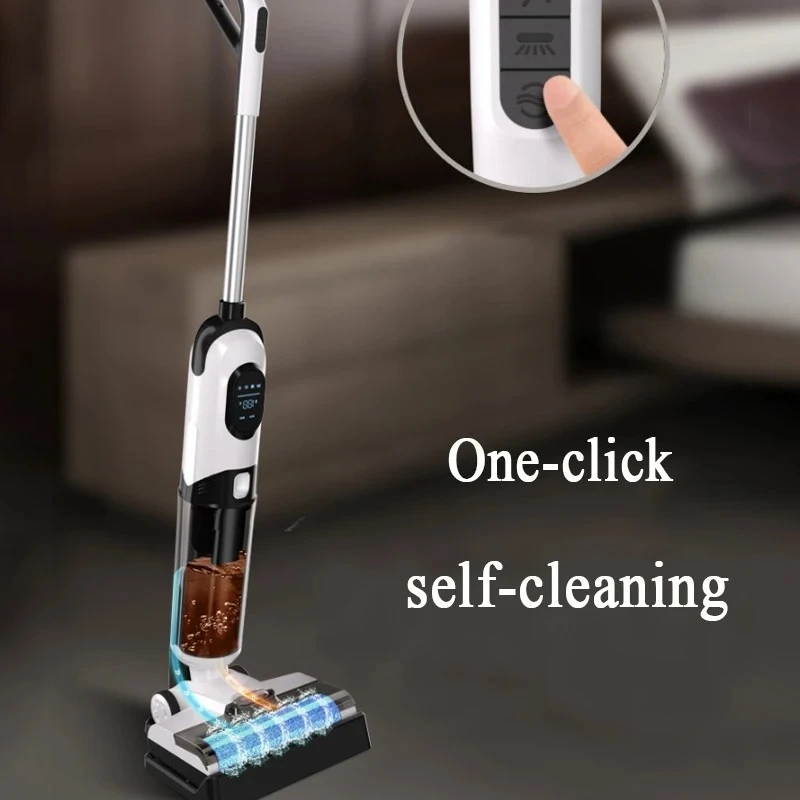Home Use Intelligent Floor Cleaning Machine - Fully Automatic Vacuum Cleaner with Sweeping Mopping Disinfection Functions