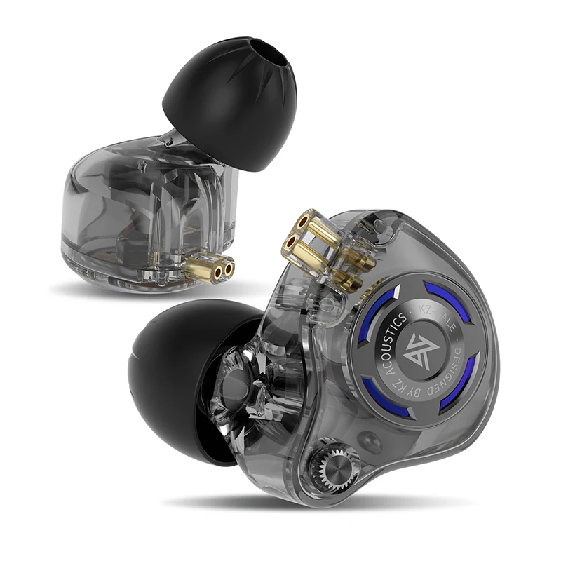 KZ Gale Earphone HIFI Bass Earbud Gaming And Music Listening Headset Dynamic Driver Detachable Design