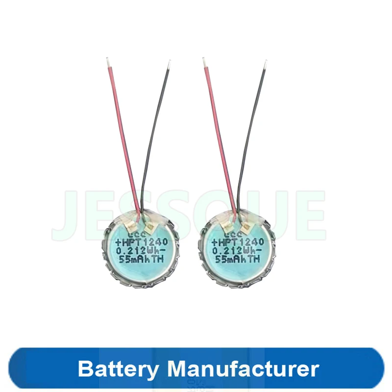 2PCS/Lot 3.85V 55mAh HPT1240 SP 1240 Battery For JBL Tune Flex 2 Gaming Earbuds Airpods Handsfree Earphone