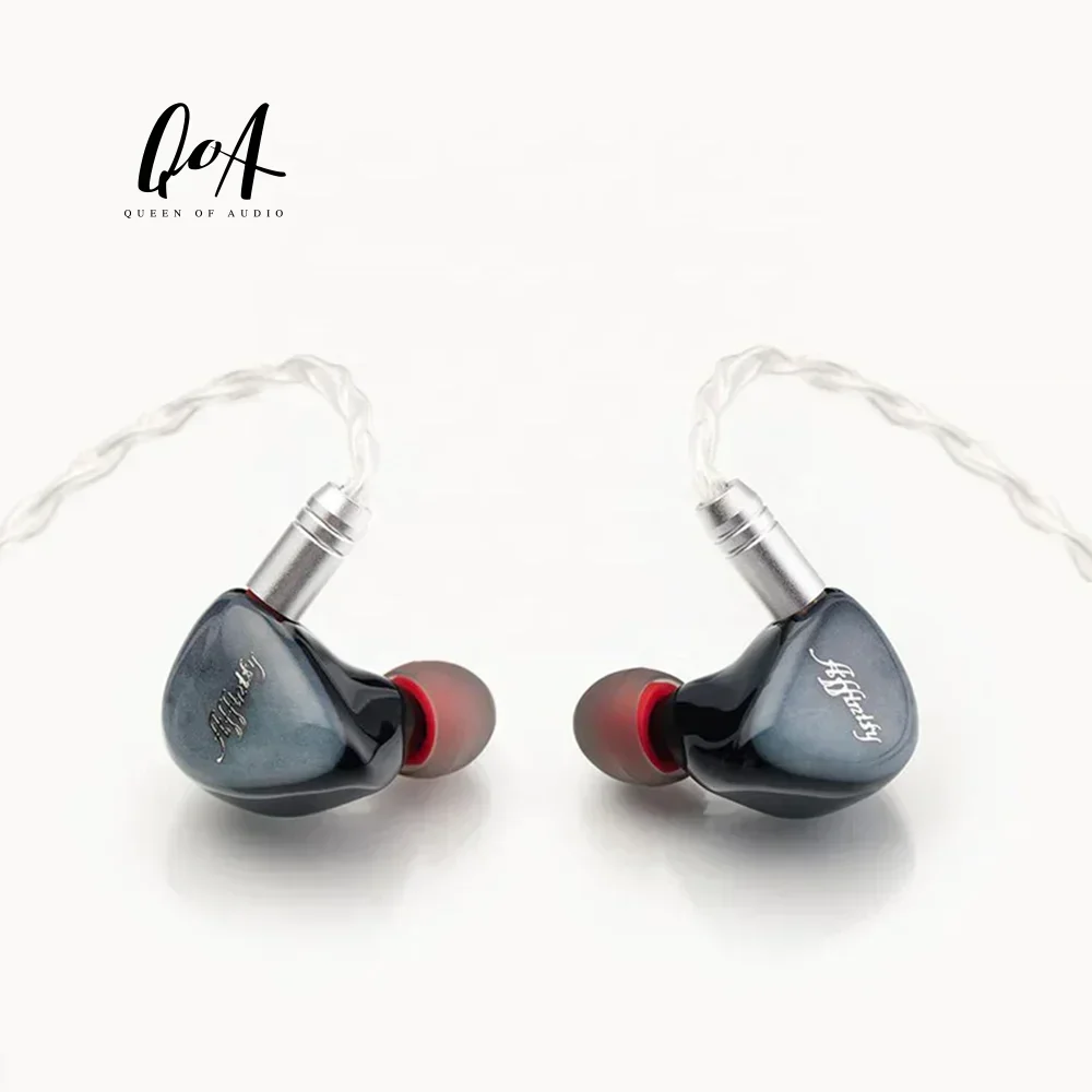 QoA Custom Dual Driver Earphones Wired 3.5Mm Gaming In Ear Headphones Headsets Iem Hifi Earphones Wired In Ear Earbuds No Mic