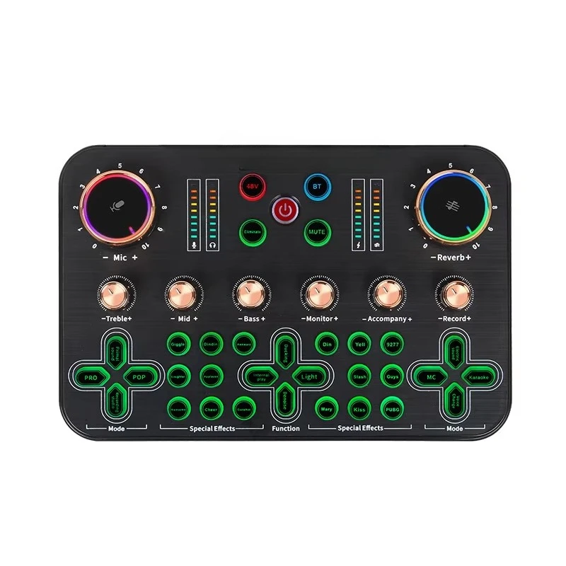 Portable Home Recording Studio Equipment Type-C Connector Broadcast Microphone Kit
