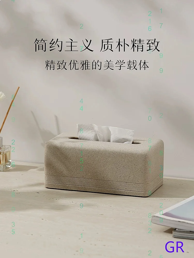 Luxury Tissue Box Cover for Living Room, Premium Decorative Napkin Holder for Home Office Desk