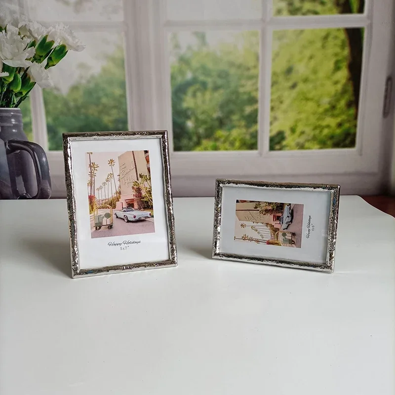 Modern Minimalist Silver Metal Photo Frame Elegant Decoration for Home & Office Premium Metal Picture Frame Home Decor