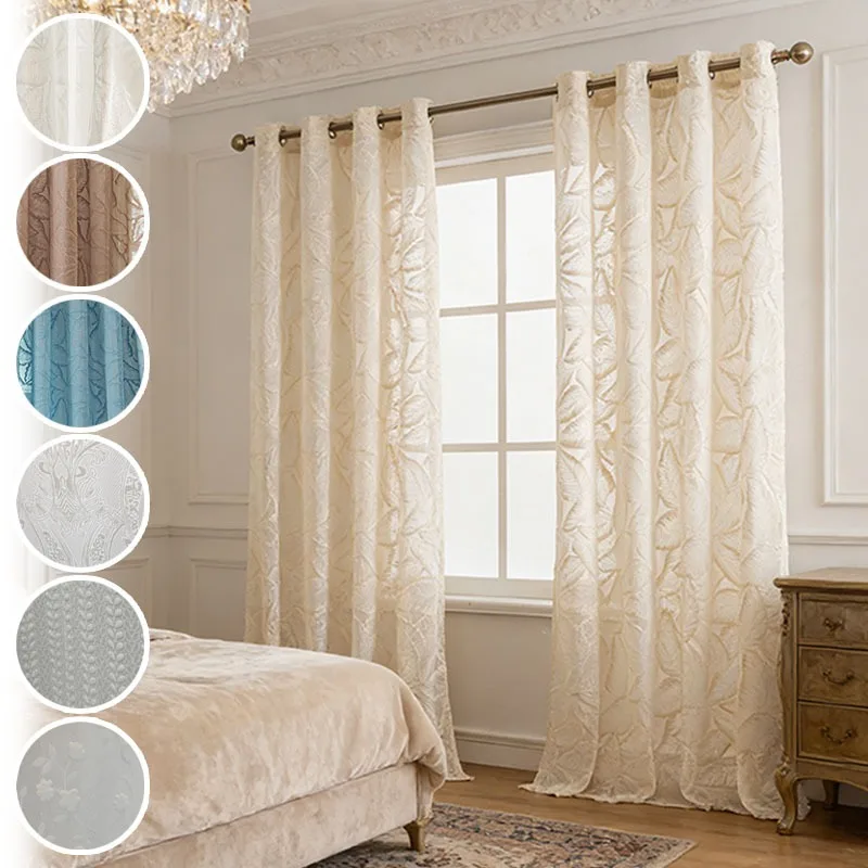 Premium Sheer Curtain Semi Sheer Privacy Light Filtering Soft Breathable Durable Washable Easy Install for Living Room Bedroom
