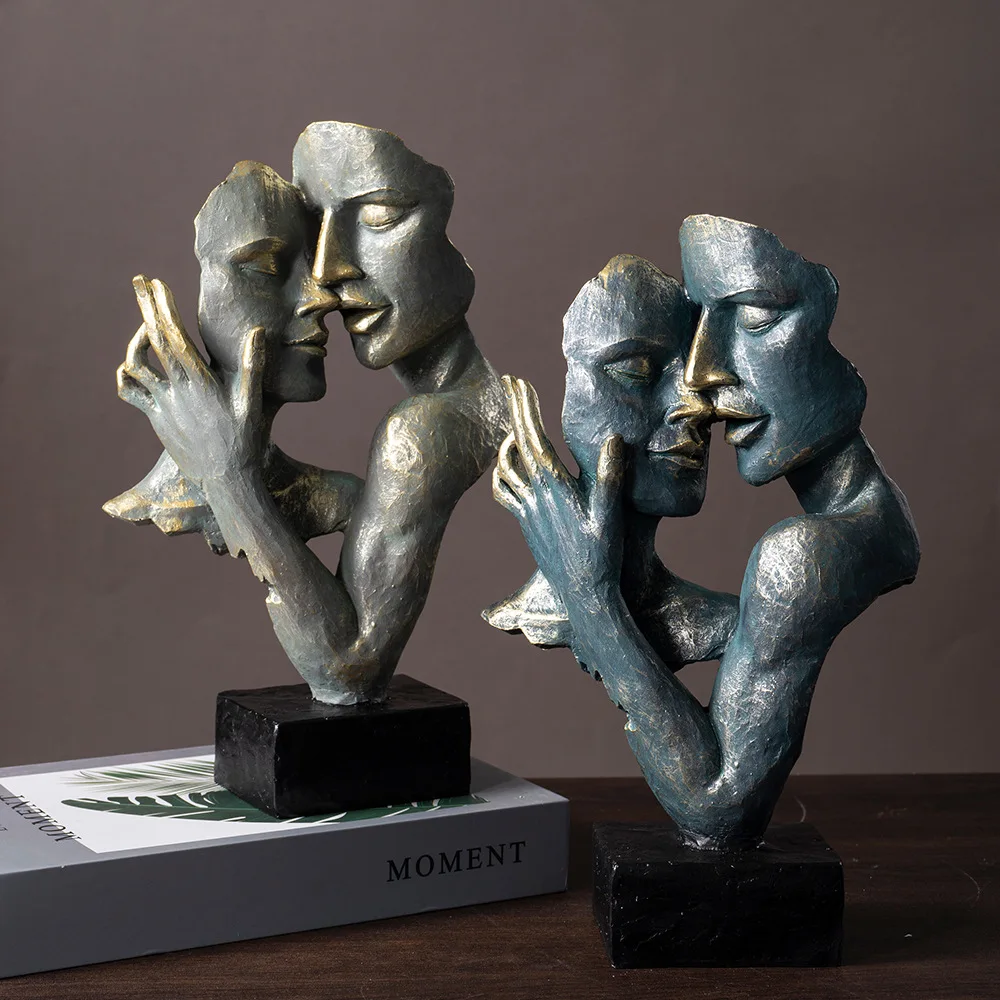 Nordic Abstract Mask Sculpture‌ - Premium Resin Art Decor for Home & Office