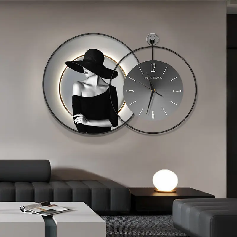 Nordic Style Premium Wall Clock Digital Black Classroom Office Wall Clock Modern Design Large Horloge Murale Home Decor Items