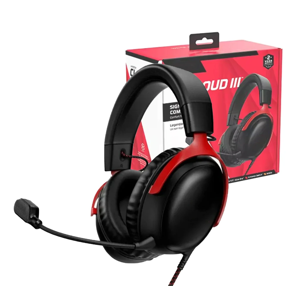 Cloud III Wired Gaming Headset With DTS Sound Effect Microphone Gaming Headphone for PC PS4/5 Xbox Switch Mobile