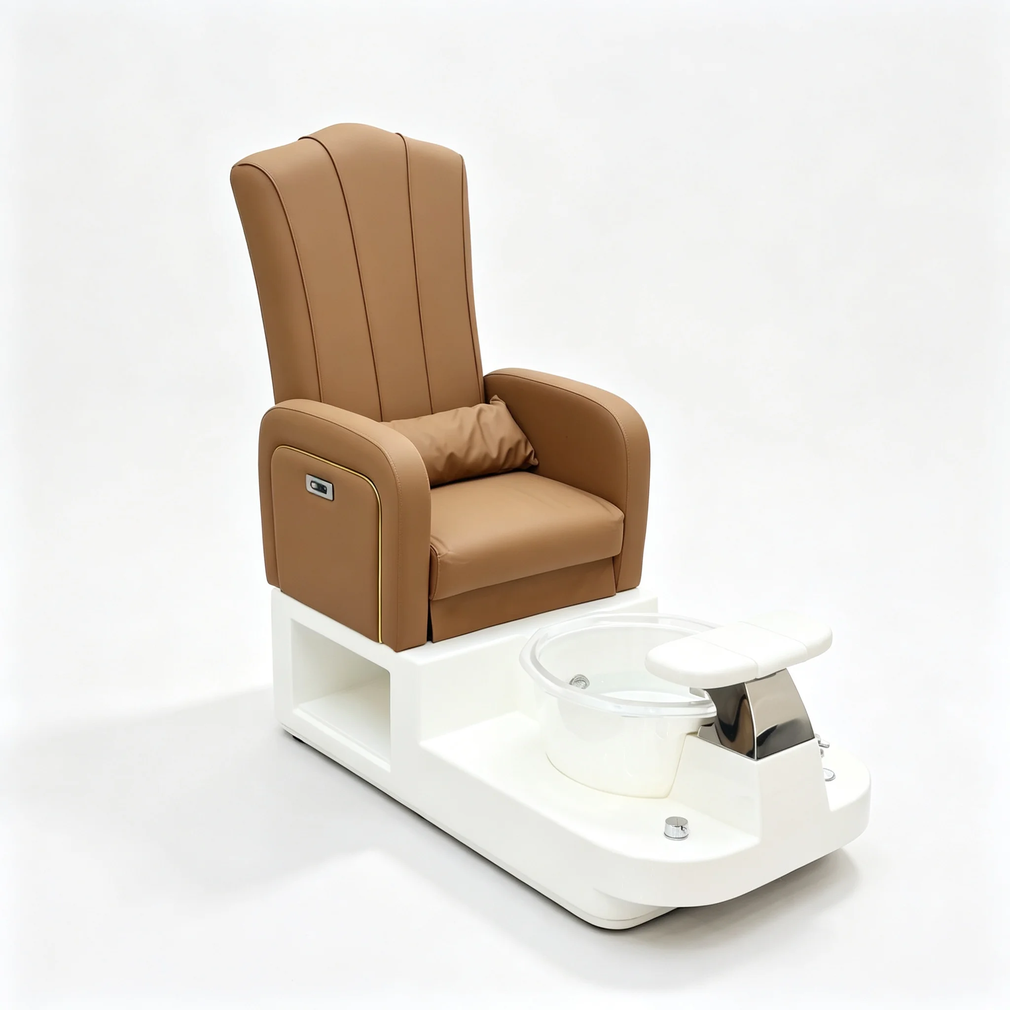 Electric Massage Pedicure Spa Chair with Heating LED Light Adjustable Backrest Plumbing Beauty Salon Nail Shop Equipment