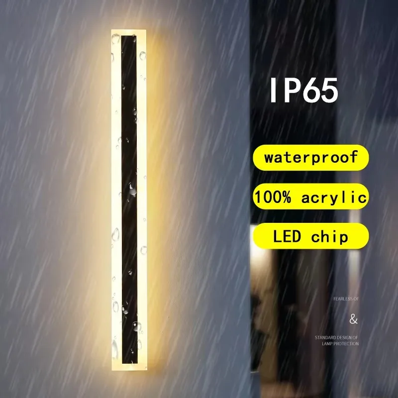 Waterproof, Wall, LED, Outdoor, IP65, Modern Style, Garden, Landscape Light, Villa, Light, Power Supply 85-265V, Adjustable