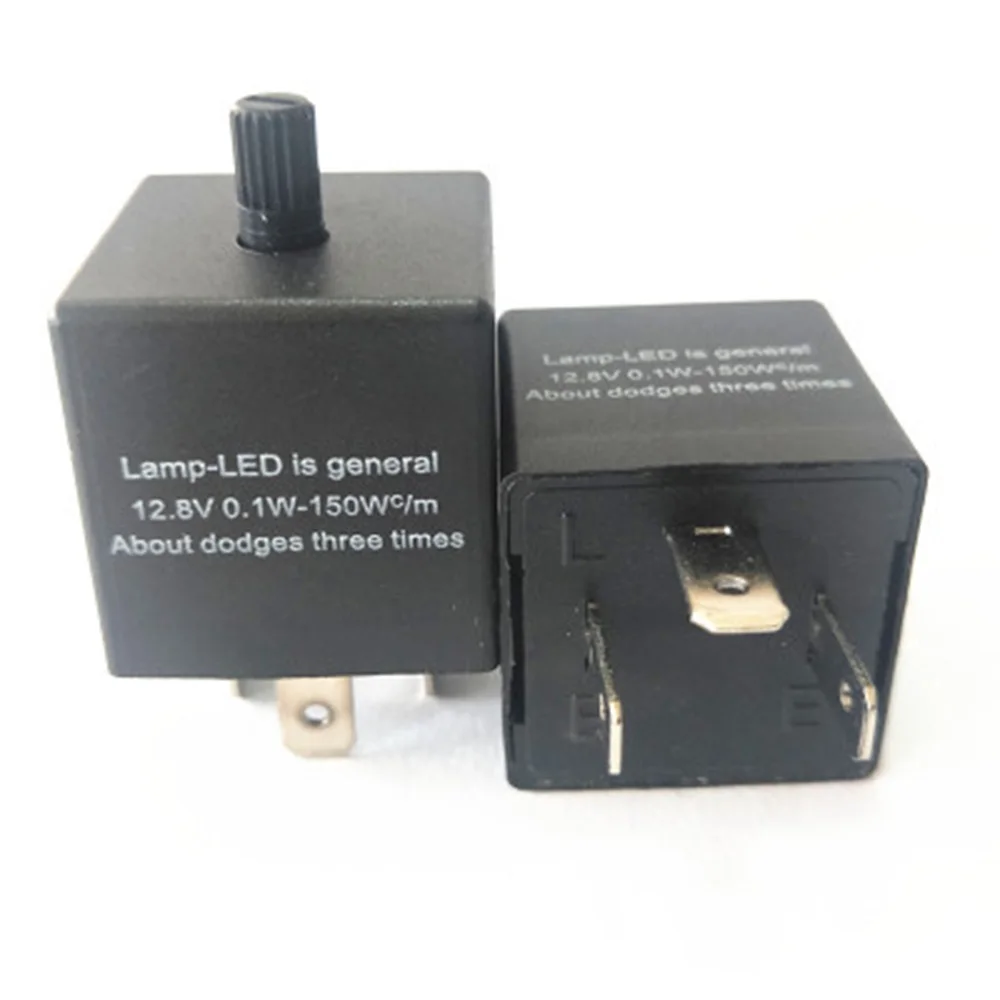 1 Pc 12V 3-Pin LED Adjustable Car Flasher Flash Relay For Turn Signal Light CF13