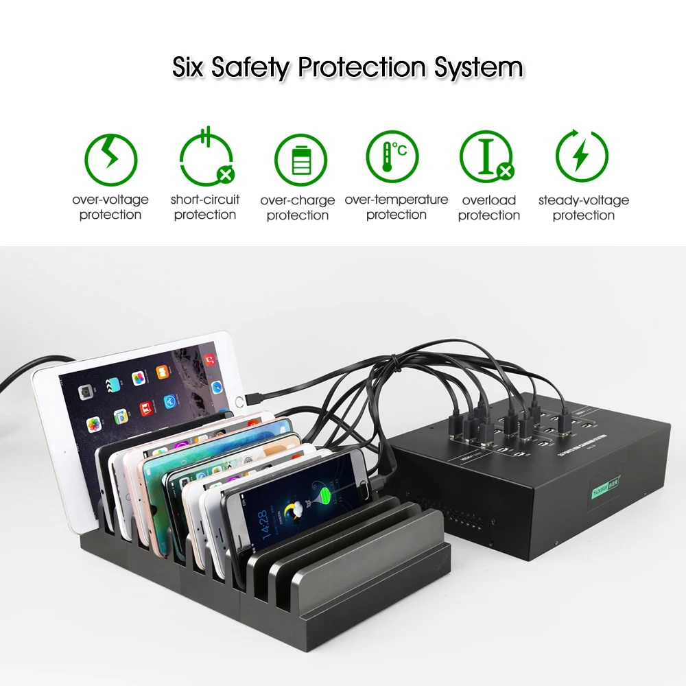 NEW Sipolar 20/30/40/100 Port Gaming Desktop Multi Phone Charging Stand Station 5v Usb Charger Machine