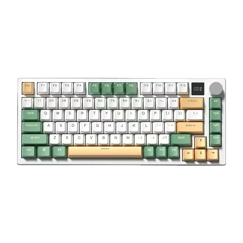 New Arrival Professional 81 Key LED Backlit Mechanical Gaming Keyboard Gateron Switch USB Wired 75 Percent Wireless Charger