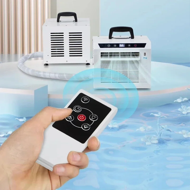 Portable Split Mobile Air Conditioner for Car Home Camping Tent - Free Installation AC Unit with Dual Hose System