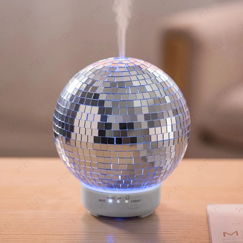 New Creative Rotating Laser Ball Aromatherapy Machine Colorful Gradient Light Humidification Aromatherapy Machine for home