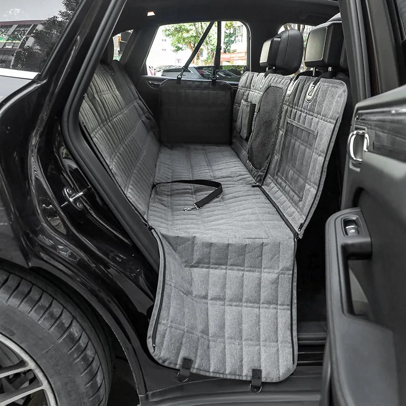 Dog Car Seat Cover Waterproof Pet Dog Carriers Travel Mat Hammock For Small Medium Large Dogs Car Rear Back Seat Safety Pad