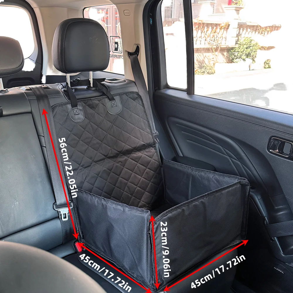 Waterproof Folding Portable Car Seat Cover for Pets Wholesale Anti-Dirty Oxford Nylon Material Solid Pattern