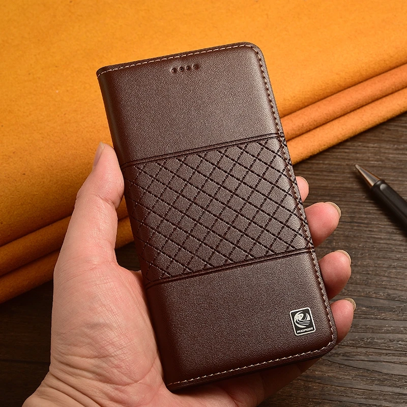 Nappa Genuine Leather Phone Case For Xiaomi Redmi Note 10 10s 9 9s 9T 8 8T 8 Pro Max Lite Magnetic Flip Cover Wallet Cases