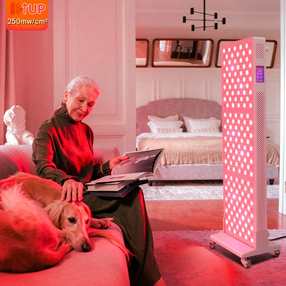 Anti-Scratch Home Use Full Body Face Head Neck Beauty Device OEM/ODM Led Red Light Therapy Panel Standing Type ALPro1500