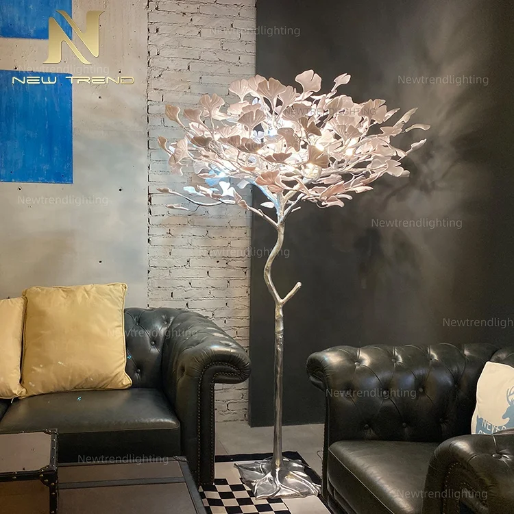 Modern Design Indoor Decoration Hotel Villa Home Custom Ceramics Plastic Glass Led Floor Light
