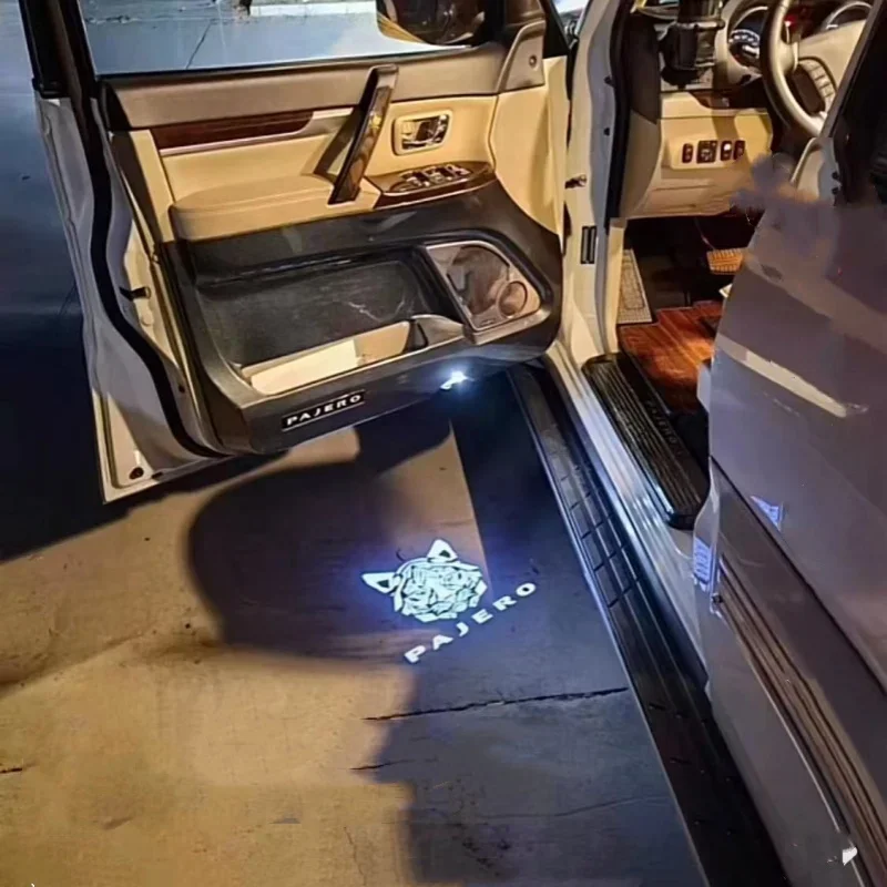 For Mitsubishi Pajero 2006-2017 2018 2019 2020 Led Car Door Welcome Light Wireless Car Styling Laser Ghost Shadow Welcome Lamp