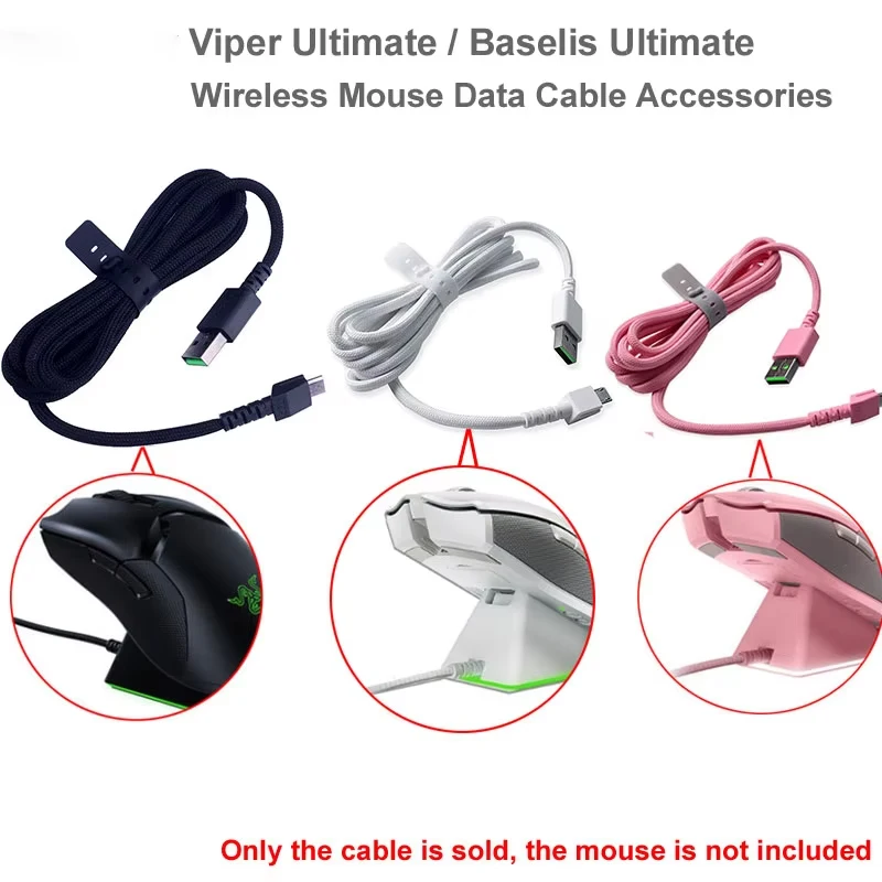 For Viper Ultimate Wireless Gaming Mouse Viper Pro V2, Basilisk Ultimate Special USB Data Cable Charging Cable Accessories